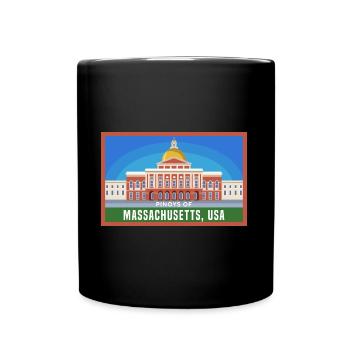 Massachusetts Fil-Am Design für stolze Pinoys - Tasse einfarbig - Schwarz - Vorne