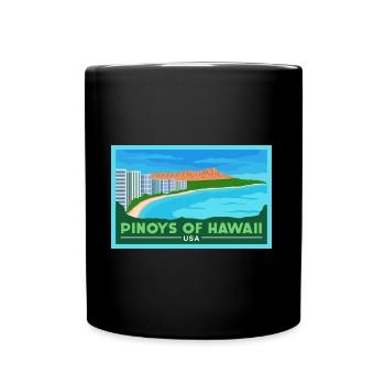 Hawaii Fil-Am Design for proud Pinoys - Full Colour Mug - black - Front