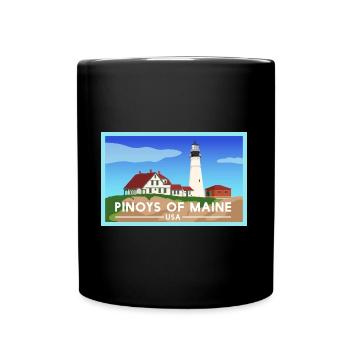 Le design Maine Fil-Am pour les fiers Pinoys - Mug uni - noir - Devant