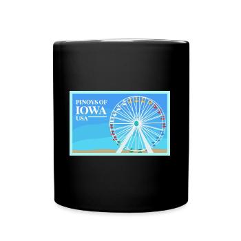 Iowa Fil-Am Design for Proud Pinoys - Full Colour Mug - black - Front