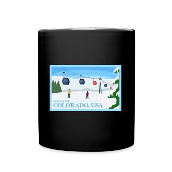Colorado Fil-Am design for proud Pinoys - Full Colour Mug - black - Front