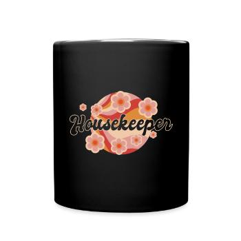 Aide domestique, femme de ménage, femme de ménage - Mug uni - noir - Devant