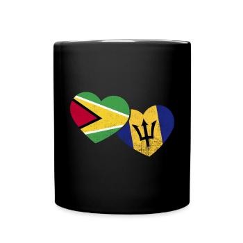 Guyana Flag Guyanese Guyana - Full Colour Mug - black - Front