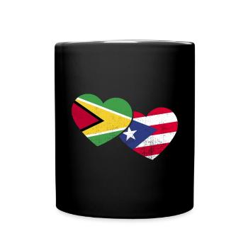 Guyana Flag Guyanese Guyana - Full Colour Mug - black - Front