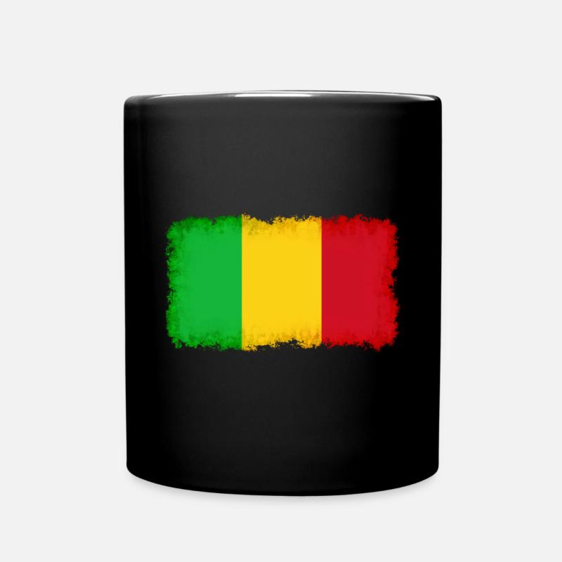 Land Mali - Tasse einfarbig - Schwarz