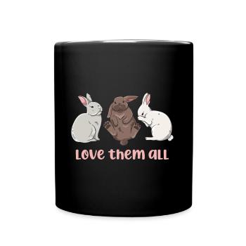 Conception de lapin mignon pour les propriétaires de lapins - Mug uni - noir - Devant