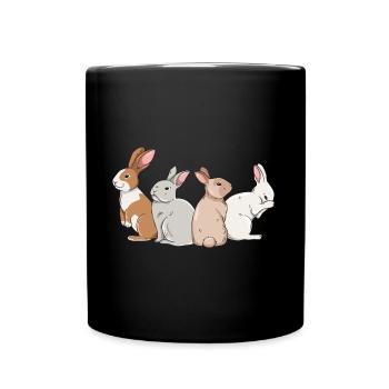Conception de lapin mignon pour les propriétaires de lapins - Mug uni - noir - Devant