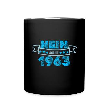 Niemals 1963 - Tasse einfarbig - Schwarz - Vorne