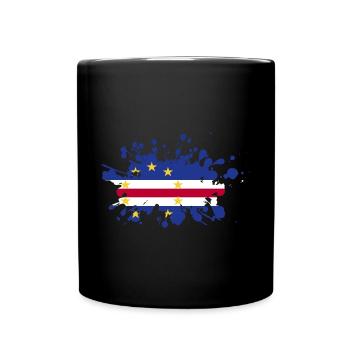 Cape Verde flag Cabo Verde flag - Full Colour Mug - black - Front