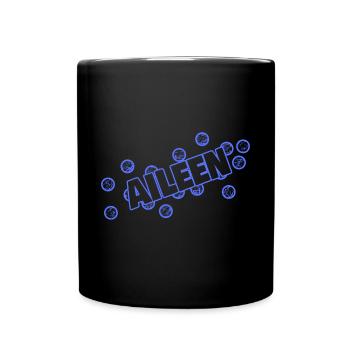 Geschenk für Aileen - Tasse einfarbig - Schwarz - Vorne