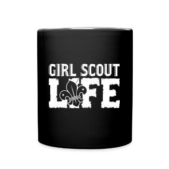 Scouting Girl Scout Life - Full Colour Mug - black - Front