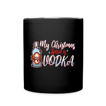 Mon de Noël est la vodka - Mug uni - noir - Devant
