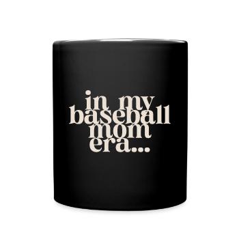 In My Baseball Mom Era - Tasse einfarbig - Schwarz - Vorne