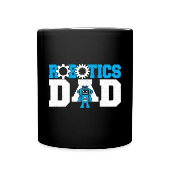 Droid Builder Build Robot Father's Day Robotics Da - Full Colour Mug - black - Front