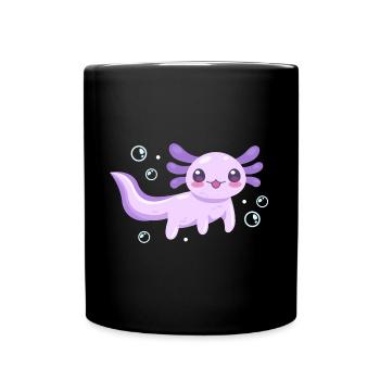 Conception d’Axolotl violet anime pour les amateurs d’axolotl - Mug uni - noir - Devant