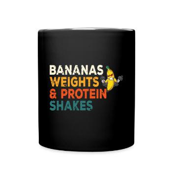 Fitness Banana Séance d’entraînement Routine d’entraînement Gym - Mug uni - noir - Devant