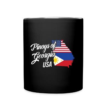 Filipinos of Georgia Design für stolze Fil-Ams - Tasse einfarbig - Schwarz - Vorne