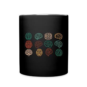 Neurology, Nurse, Brain, Neurologist - Full Colour Mug - black - Front