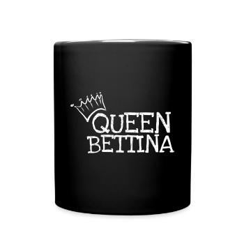 Geschenk für Bettina - Tasse einfarbig - Schwarz - Vorne