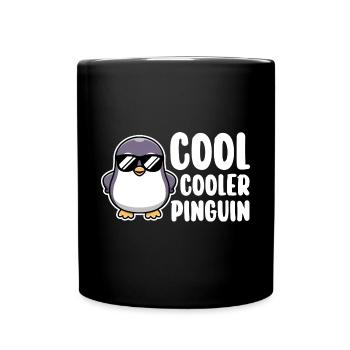 Pinguin - Tasse einfarbig - Schwarz - Vorne