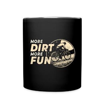 Gravier vintage Rouler Plus de terre Plus d’aventure amusante - Mug uni - noir - Devant