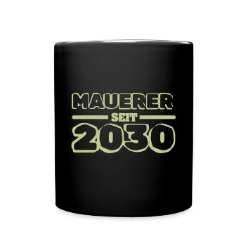 2030 - Tasse einfarbig - Schwarz - Vorne