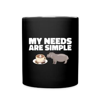 Hippopotame Hippopotame - Mug uni - noir - Devant