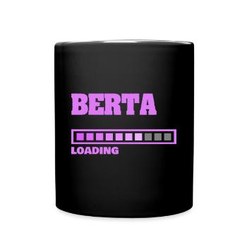 Cadeau pour Berta - Mug uni - noir - Devant
