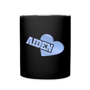 Gift for Aiden - Full Colour Mug - black - Front