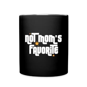 Pas l’enfant préféré de maman Fils Fille Frère ou sœur - Mug uni - noir - Devant