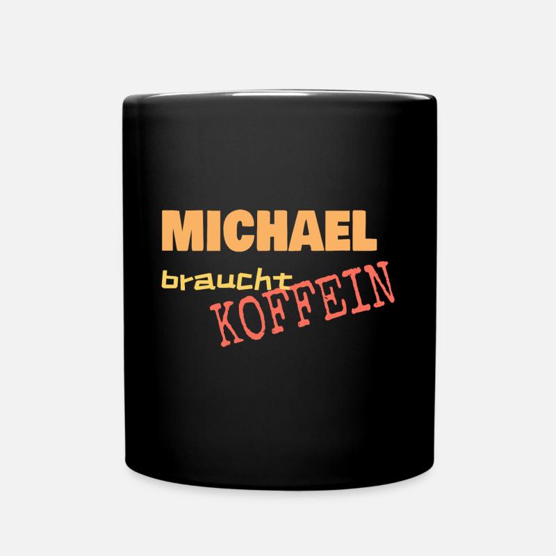 Geschenk für Michael - Tasse einfarbig - Schwarz