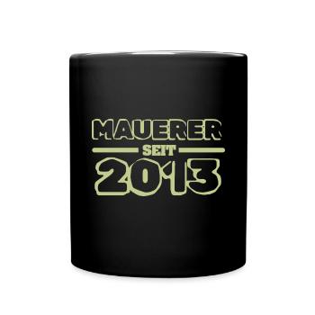 Maurer 2013 - Tasse einfarbig - Schwarz - Vorne