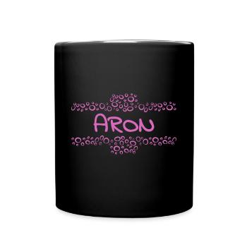 Aron comme prénom - Mug uni - noir - Devant
