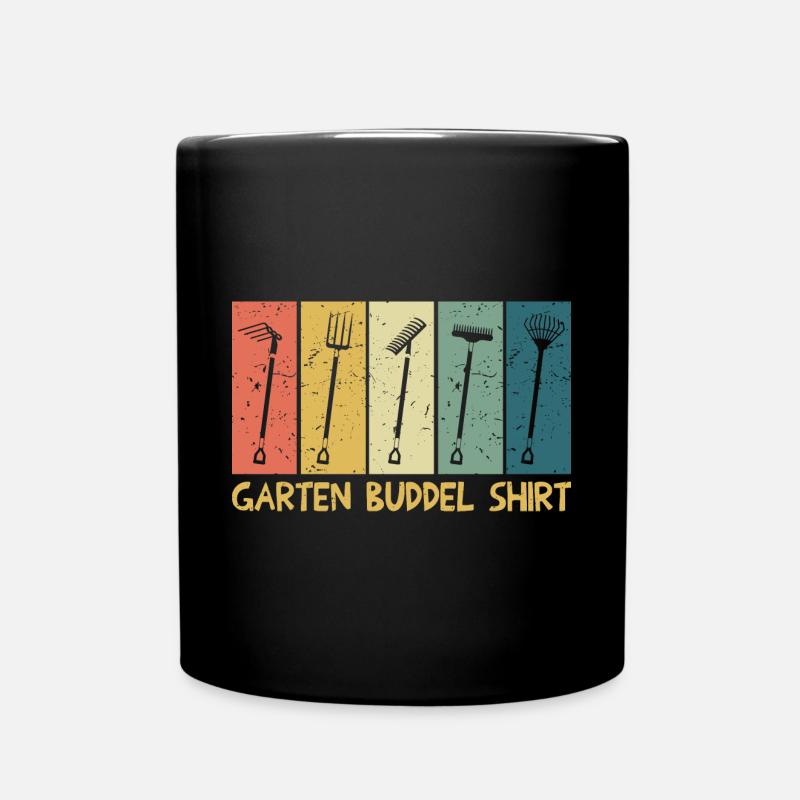 Garten Buddel Gärtner - Tasse einfarbig - Schwarz