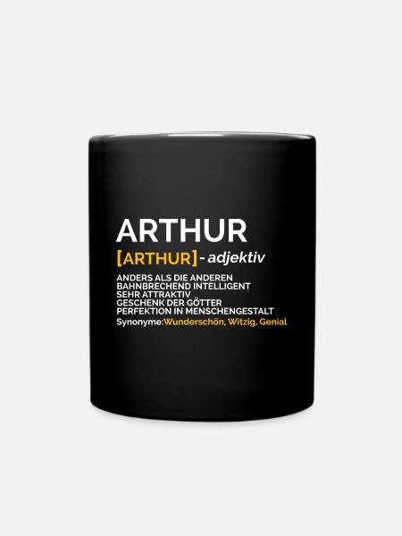 Arthur - Tasse einfarbig - Schwarz