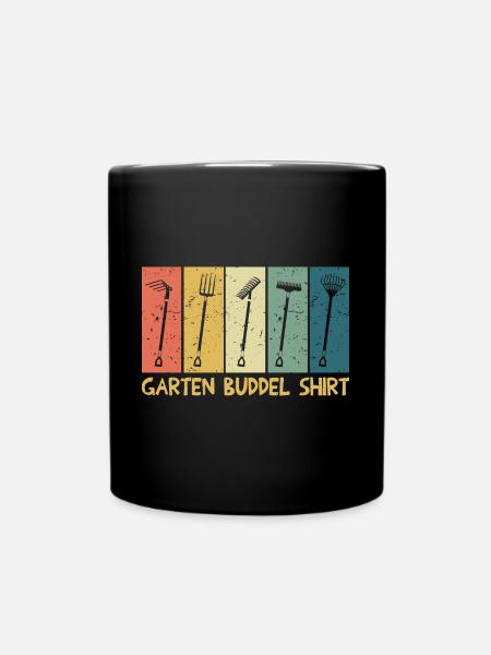 Garten Buddel Gärtner - Tasse einfarbig - Schwarz