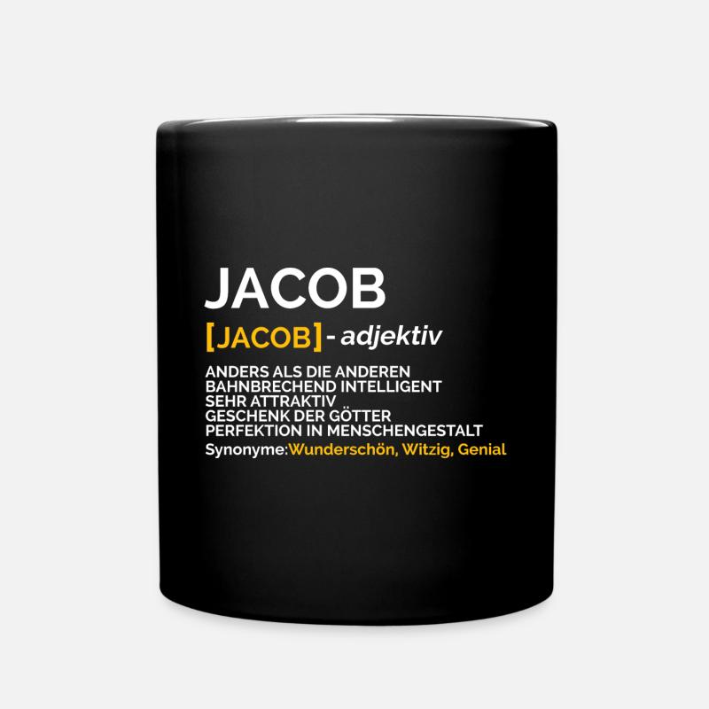 Jacob - Tasse einfarbig - Schwarz