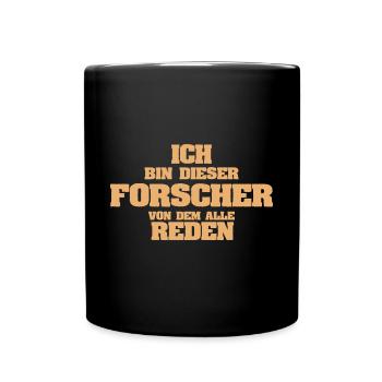 Forscher als Beruf - Tasse einfarbig - Schwarz - Vorne
