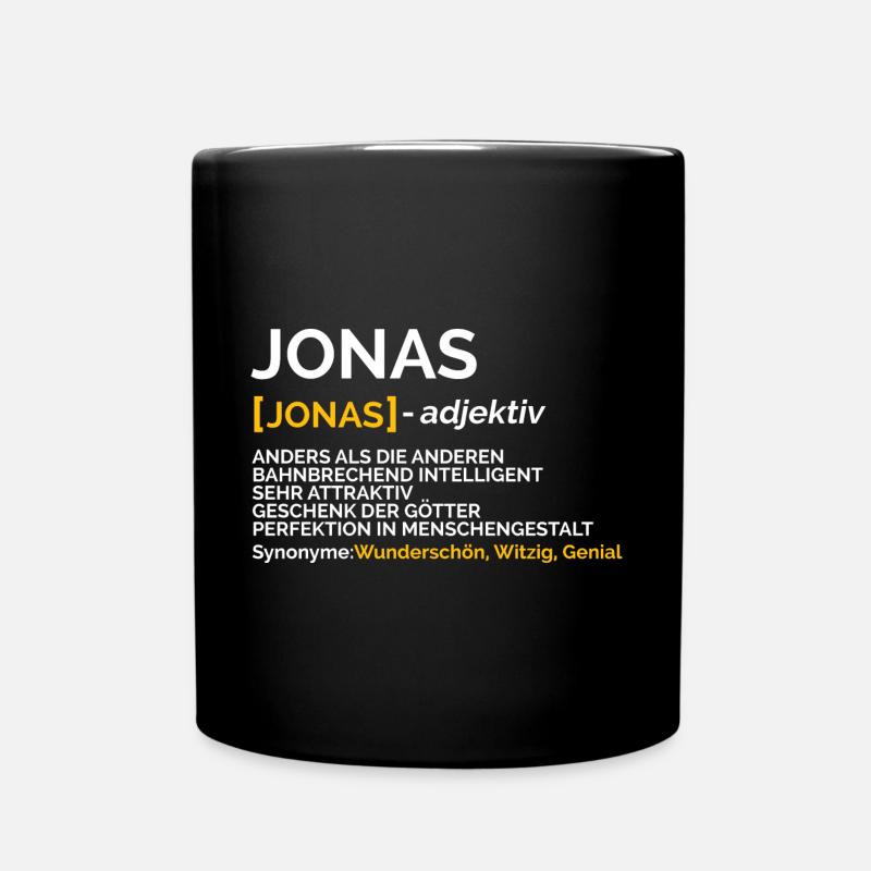 Jonas - Tasse einfarbig - Schwarz
