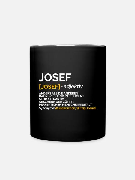 Josef - Tasse einfarbig - Schwarz