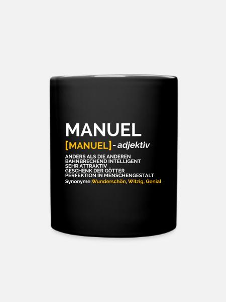 Manuel - Tasse einfarbig - Schwarz