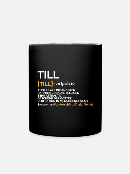 Till - Tasse einfarbig - Schwarz