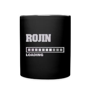 Rojin als Baby - Tasse einfarbig - Schwarz - Vorne