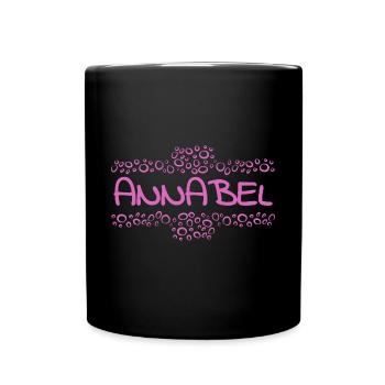 Geschenk für Annabel - Tasse einfarbig - Schwarz - Vorne