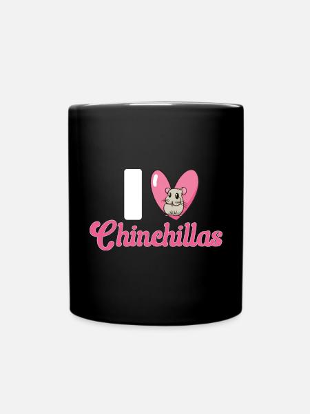 Chinchilla - Tasse einfarbig - Schwarz