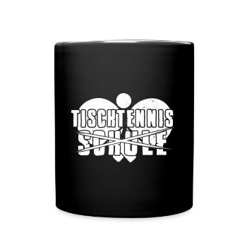 Tennis de table au lieu de l’école Tennis de table - Mug uni - noir - Devant