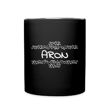 Cadeau pour Aron - Mug uni - noir - Devant