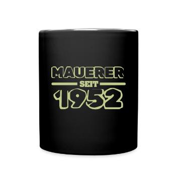 Maurer 1952 - Tasse einfarbig - Schwarz - Vorne