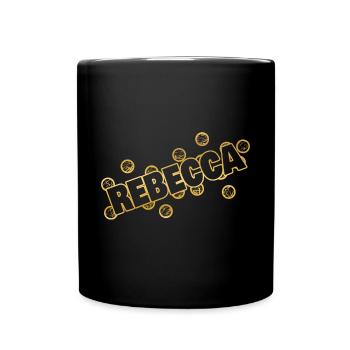 Rebecca comme nom - Mug uni - noir - Devant