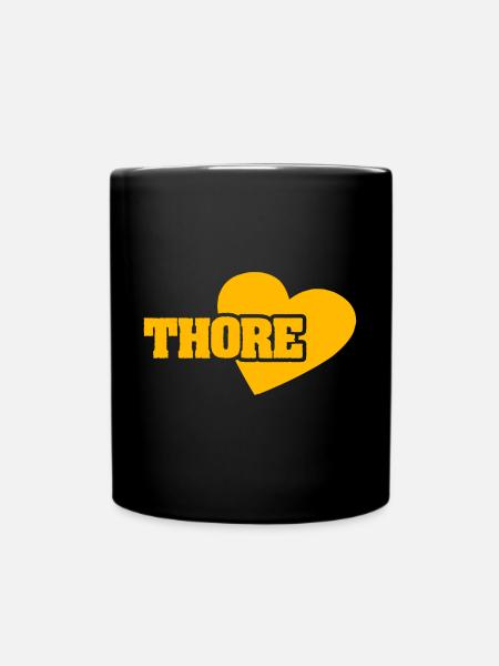 Geschenk für Thore - Tasse einfarbig - Schwarz